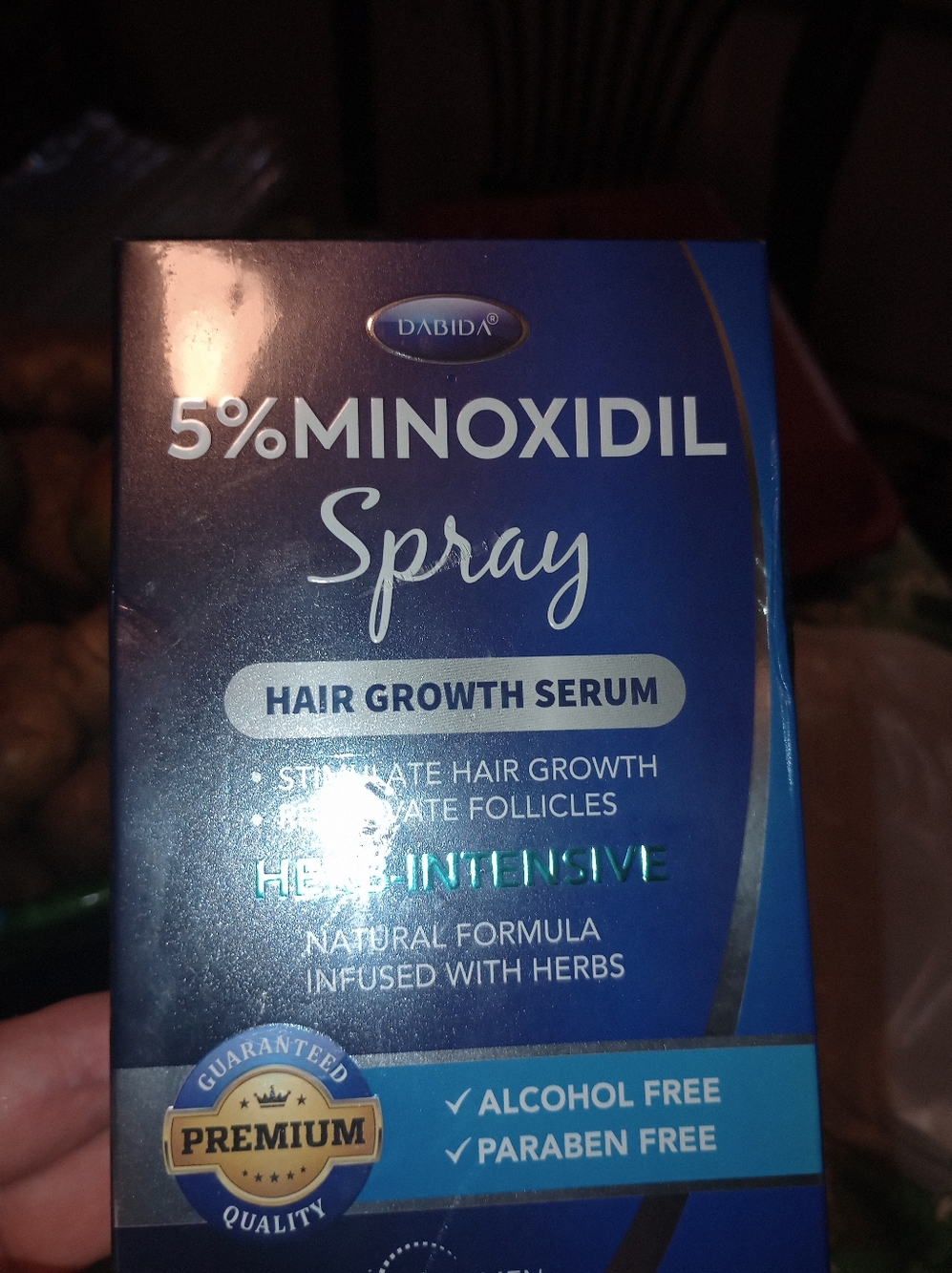 5% Minoxidil Spray Hair Growth Serum - Blue